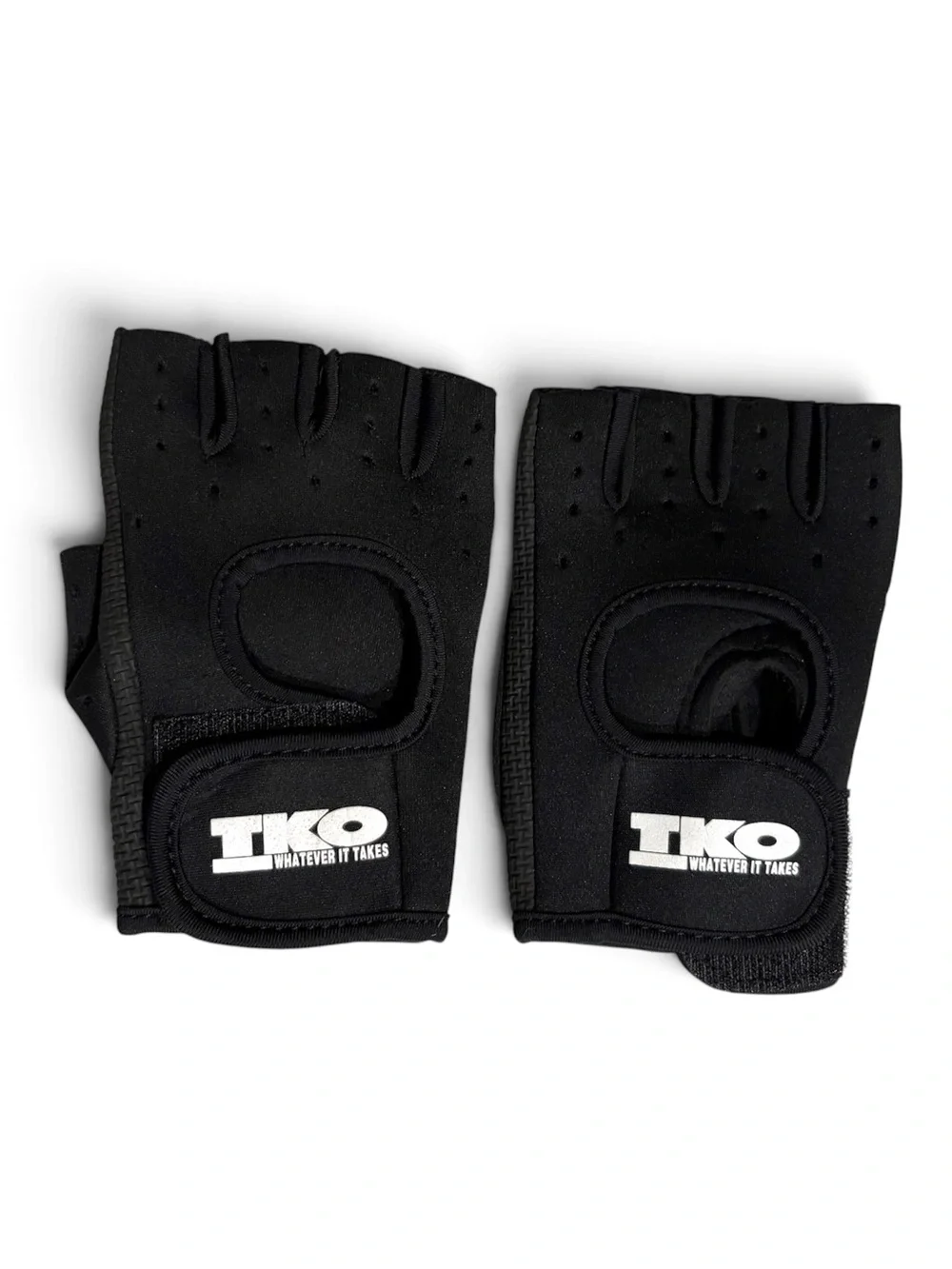 TKO Black Fingerless Workout Gloves